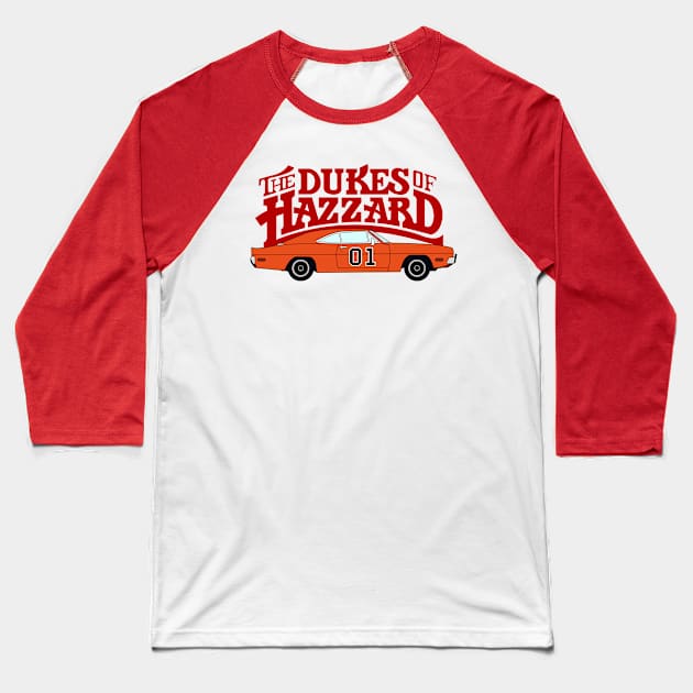 The Dukes Of Hazard Baseball T-Shirt by mighty corps studio